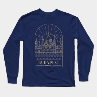 Budapest, Hungary - Gold Long Sleeve T-Shirt